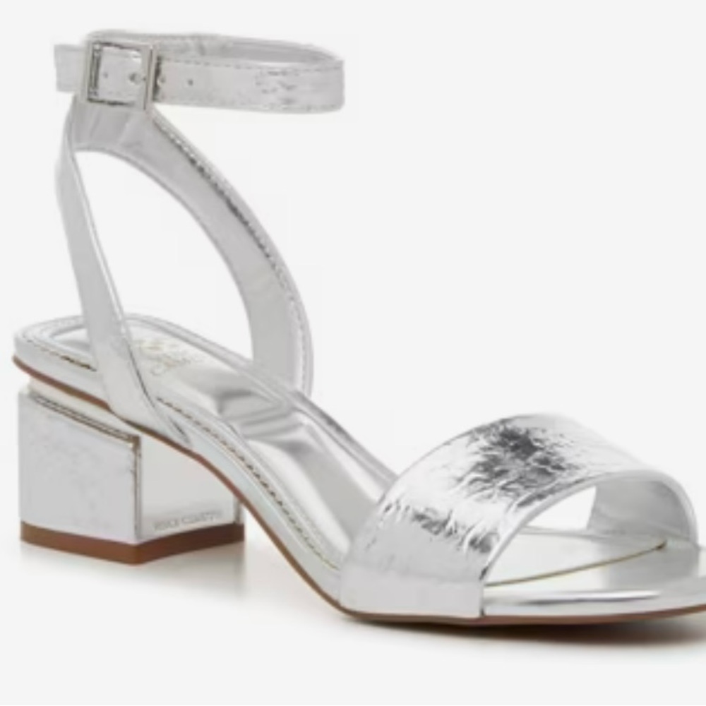Vince Camuto Silver Block Heel Sandals